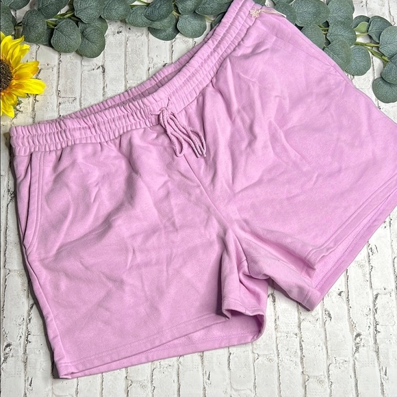 Universal Thread Pink Athletic Shorts with Elastic Waistband - Picture 1 of 7